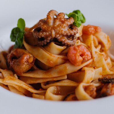 Паста с морепродуктами в Пряный Тимьян по цене 605 ₽