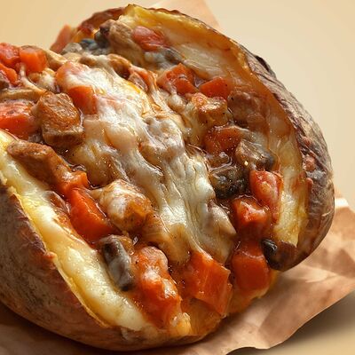 Картофель Чиз мясо с овощами в Картофельный папа по цене 565 ₽