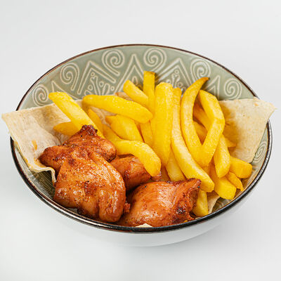 Детский шашлык из курицы с фри в Южанин по цене 65000 сум