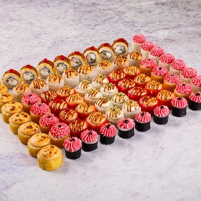 2кг роллов ХОТ в Суши Да по цене 1666 ₽