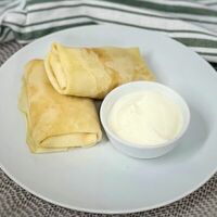 Блины с мясом в Милкхаус Халяль