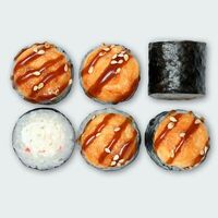 Маки запеченный с крабом в Суши Сет