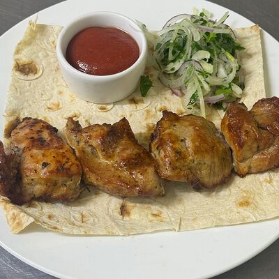 Шашлык из свиной шеи в Сказка lounge по цене 600 ₽