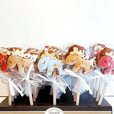 Новогоднее печенье на палочке в Пекарня Тартин по цене 119 ₽