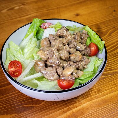 Теплый салат с куриной печенью в Марено по цене 720 ₽