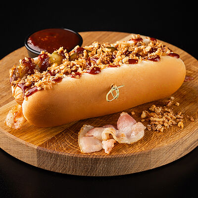 Барбекю хот-дог в DARK SIDE шаурма & гриль по цене 500 ₽