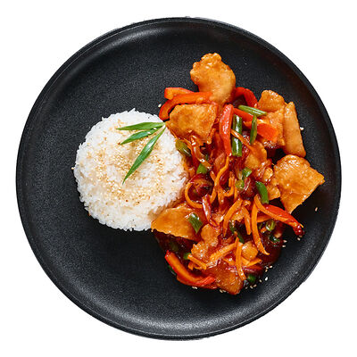 Свинина в кисло-сладком соусе в PokeWoke по цене 500 ₽