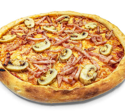 Пицца Ветчина грибы в Мега вкусно по цене 810 ₽