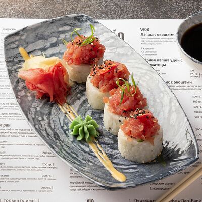 Тар тар ролл с тунцом в Tasty box по цене 320