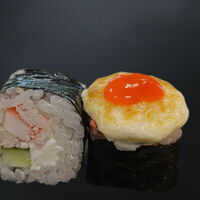 Запеченный Спайси краб ролл в Пицца vs Роллы