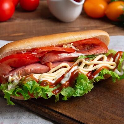 Хот-дог датский в Шаурма Айдахо по цене 260 ₽