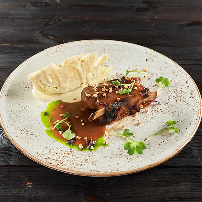 Томленые говяжьи ребра в ИТЛЕ Стейк-кафе Halal по цене 805