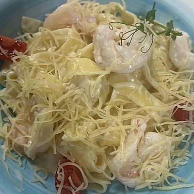 Паста с креветкамив ОстроVok по цене 1750 ₽