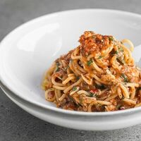 Спагетти и краб в 321 Club by Novikov