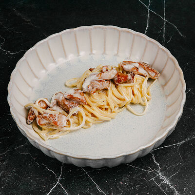 Домашняя паста с курицей в Бумбараш по цене 270 ₽