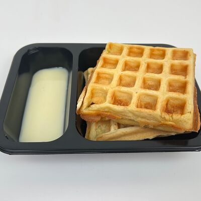 Вафли бельгийские со сгущенкой в Gost Food по цене 160 ₽