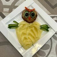 Котлета куриная Совенок в Геркулес