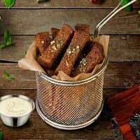 Гренки бородинские с чесноком в Место Про Тесто