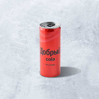 Лимонад Добрый Кола Зеро в жестяной банке 330 мл в Vaffel Норвежские вафли, завтраки, кофе по цене 200 ₽