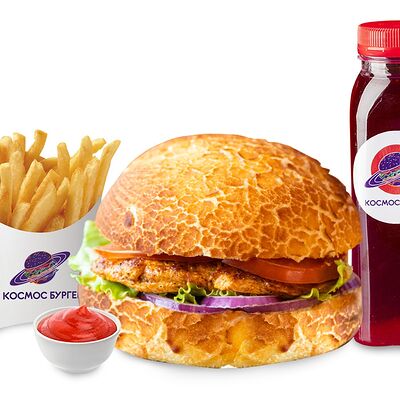 Юпитер комбо в Космос бургер по цене 850 ₽