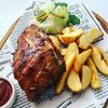 Ребра BBQ с картофелем айдахо в ПАБ Bootlegger по цене 810