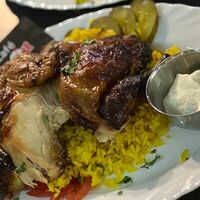 Курица гриль половина с рисом в Time Out