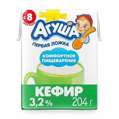 Кефир детский Агуша 3,2% бзмж в Азбука Вкуса Экспресс Меню по цене 32 ₽