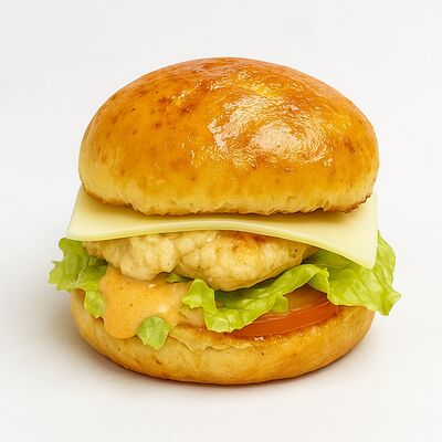 ФитБургер с куриной котлетой в Дом Салат&Поке по цене 390 ₽