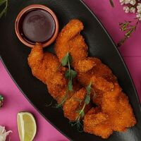 Креветки с ягодным чили в Chillis Bar