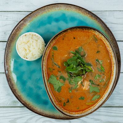 Суп Том ям с морепродуктами в Хорошие руки Рыба по цене 1000 ₽