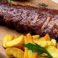 Ребра BBQ с картофельными дольками в Bellagio