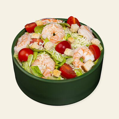 Салат Цезарь с тигровыми креветками в Томята Тосуши по цене 660 ₽