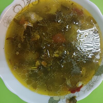 Борщ с щавелем на семью в Кафе-Столовая Солнышко по цене 500 ₽