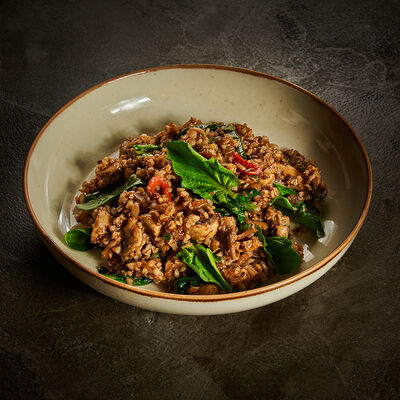 Гречка с грибами и шпинатом в Корчма по цене 360