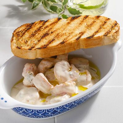 Тигровые креветки с маскарпоне в Кукумбер по цене 1690