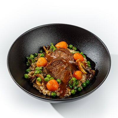 Томленые телячьи щечки в The Brasserie по цене 1099 ₽