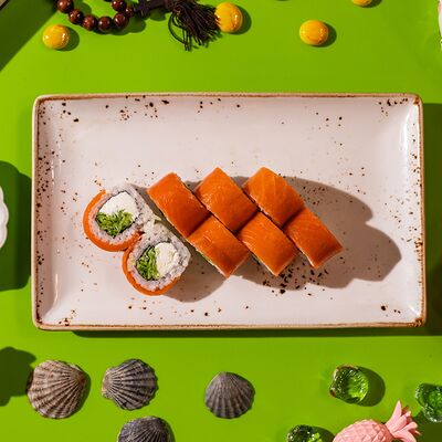 Филадельфия с копченым лососем в Сушки на макушке по цене 1120