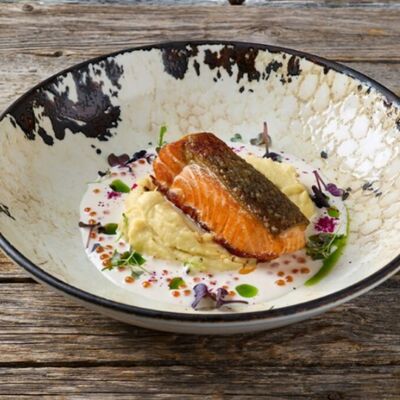 Семга с пюре из сельдерея в Литвины по цене 43 р.