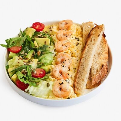 Завтрак с креветками и авокадо в Блеск по цене 970 ₽