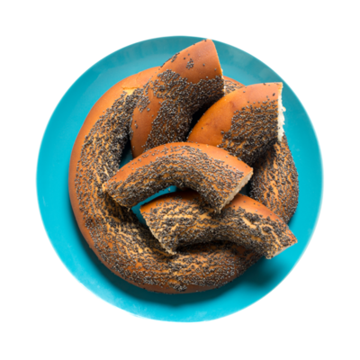 Бублик ванильный с маком в Азбука Вкуса Экспресс Меню по цене 79 ₽