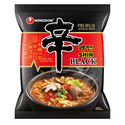 Рамен Nongshim Shin Black говядина с грибами в Men Ramen1 по цене 455 ₽