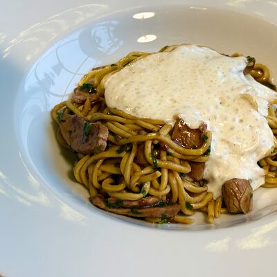 Паста с индейкой и муссом Дорблюв Pellegrino по цене 775 ₽