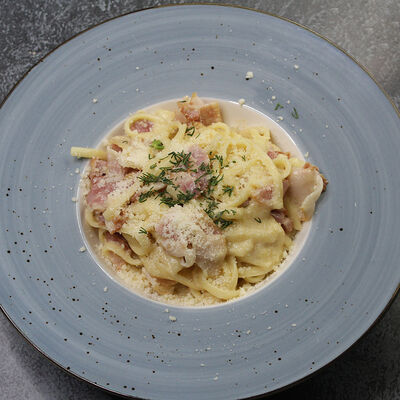 Паста с беконом в Кафе Aladdin по цене 419 ₽