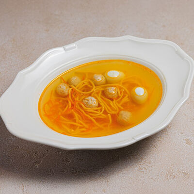 Суп-лапша куриный с фрикадельками в Bocconcino по цене 720 ₽