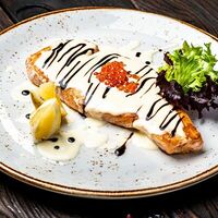 Семга под сливочным соусом в Строгинская гавань