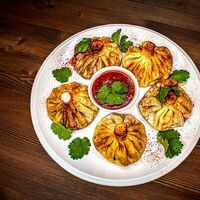 Хинкали классические жареные в Бар Бавария