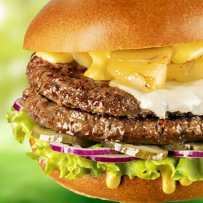 Бургер Гавайский Халяль двойной в Black Star Burger по цене 810 ₽
