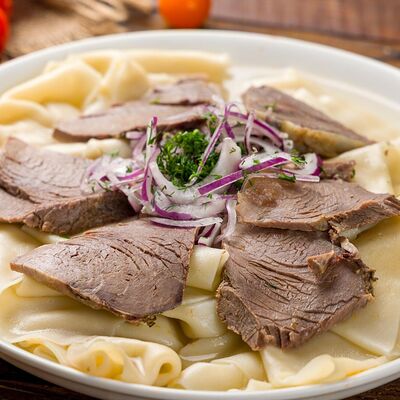 Бешбармак с говядиной в Чудо Плов по цене 825 ₽