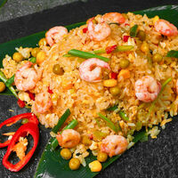 Рис жареный с креветками и овощами в WokPho