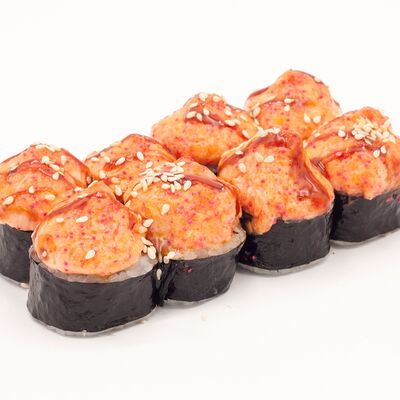 Ролл Янь под розовым соусом с лососем в Hot-Pizza по цене 365 ₽